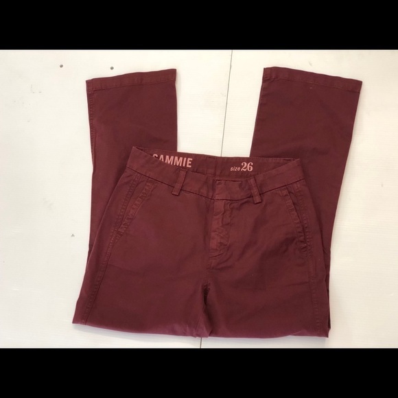 J.Crew Red Sammie High Waist Chino crop Pants - Picture 8 of 8